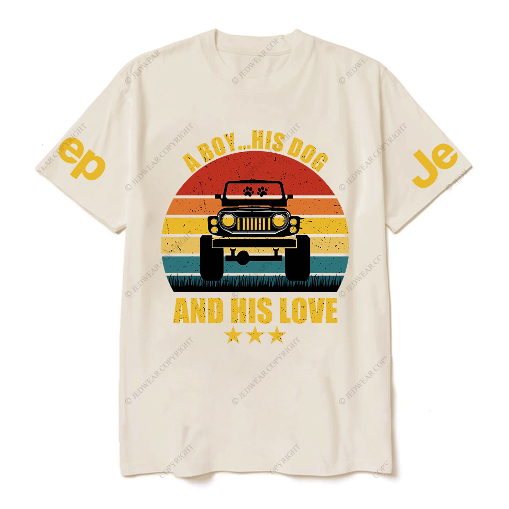 A Boy His Dog And His Love T-Shirt