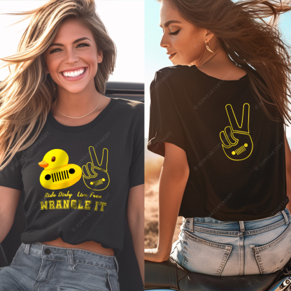 Ride Dirty Live Free Wrangle It T-Shirt