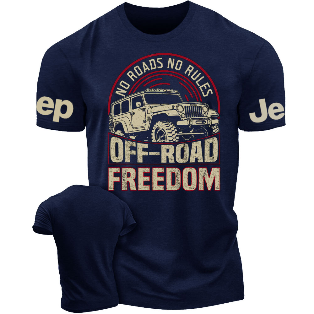 No Road No Rules Jp Offroad Freedom T-Shirt