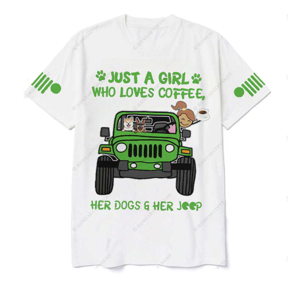 Just A Girl Who Love Coffee Jp Car T-Shirt