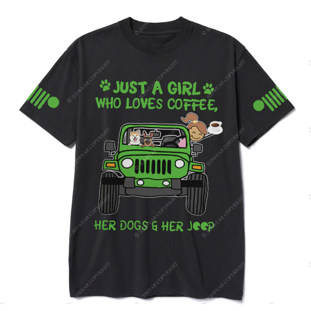 Just A Girl Who Love Coffee Jp Car T-Shirt