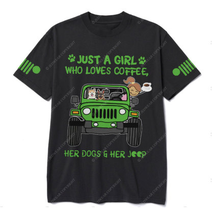 Just A Girl Who Love Coffee Jp Car T-Shirt