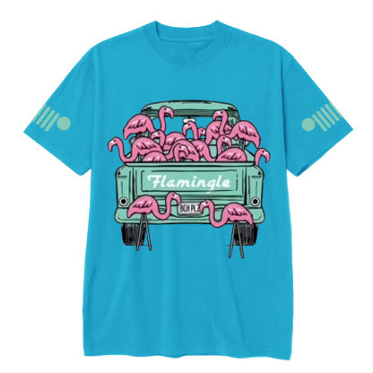 Flamingo Mint Pickup Truck Gladiator Jp T-Shirt