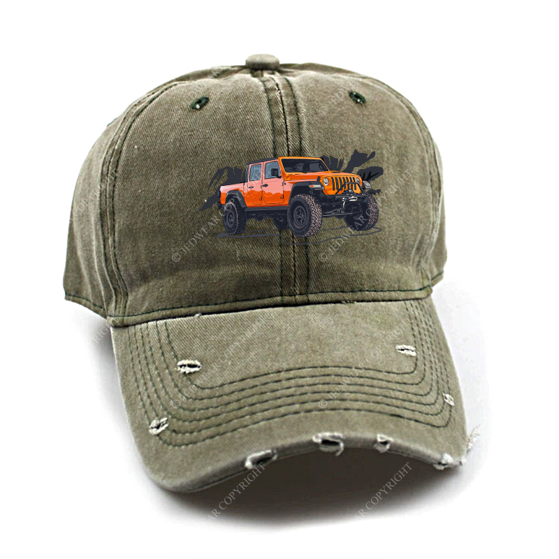 Truck Driving On Mountain Road Four-Wheeler Jp Baseball Cap