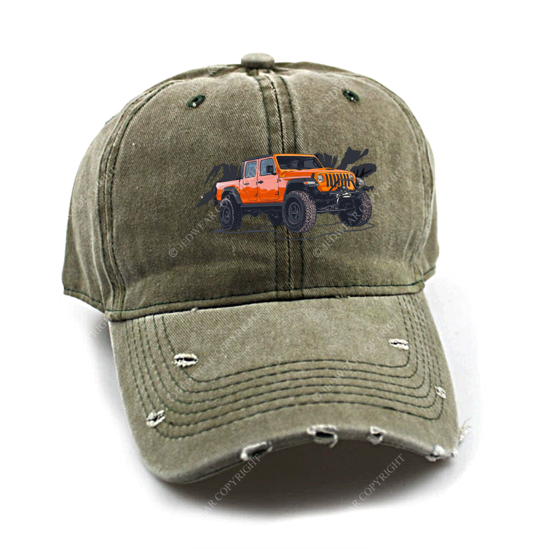 Truck Driving On Mountain Road Four-Wheeler Jp Baseball Cap