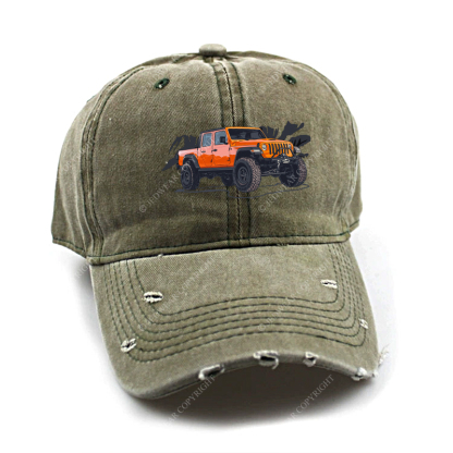 Truck Driving On Mountain Road Four-Wheeler Jp Baseball Cap