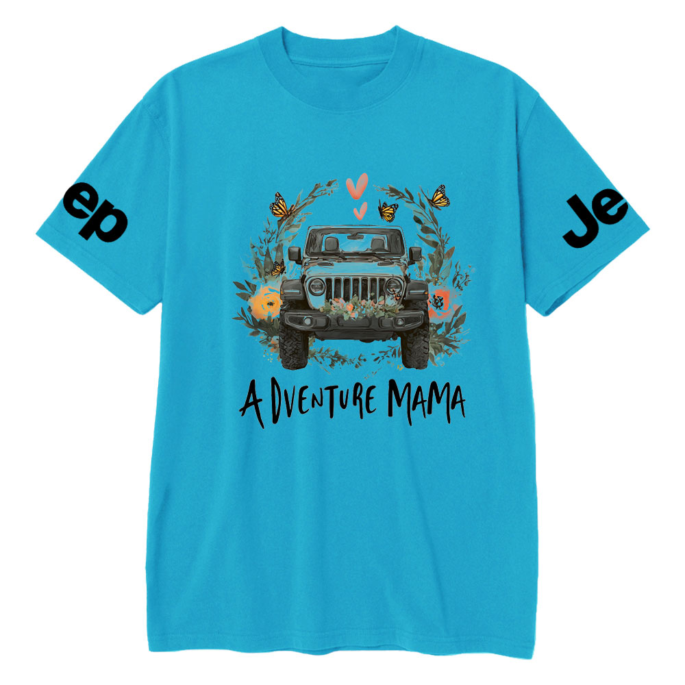 Adventure Mama Flower Secene Jp T-Shirt