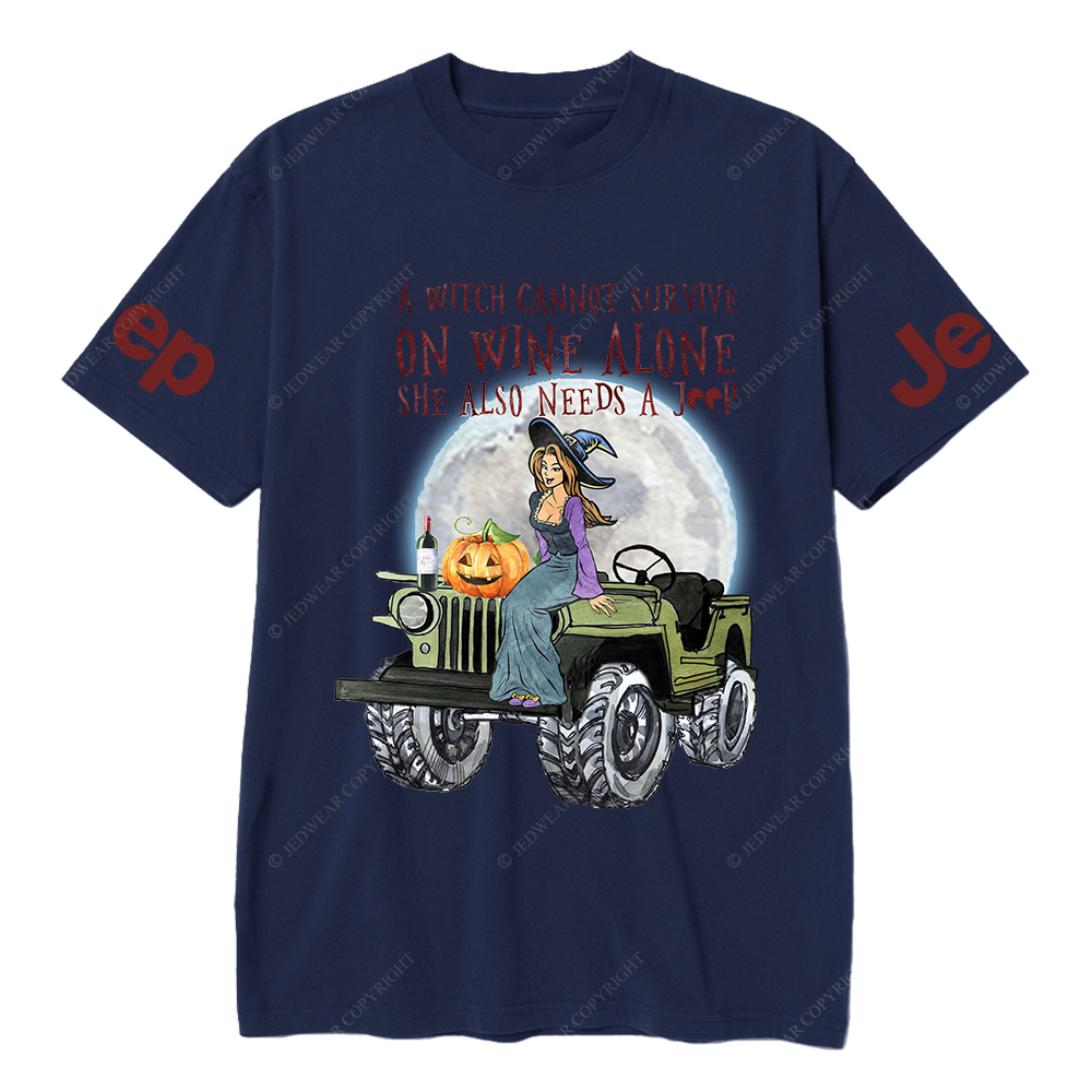 Survive Wine Witch Vibes Halloween Jp T-Shirt