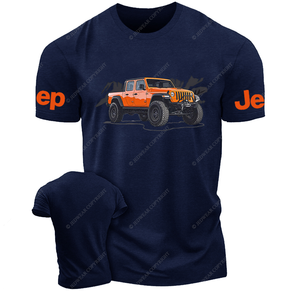 Truck Driving On Mountain Road Four-Wheeler Jp T-Shirt