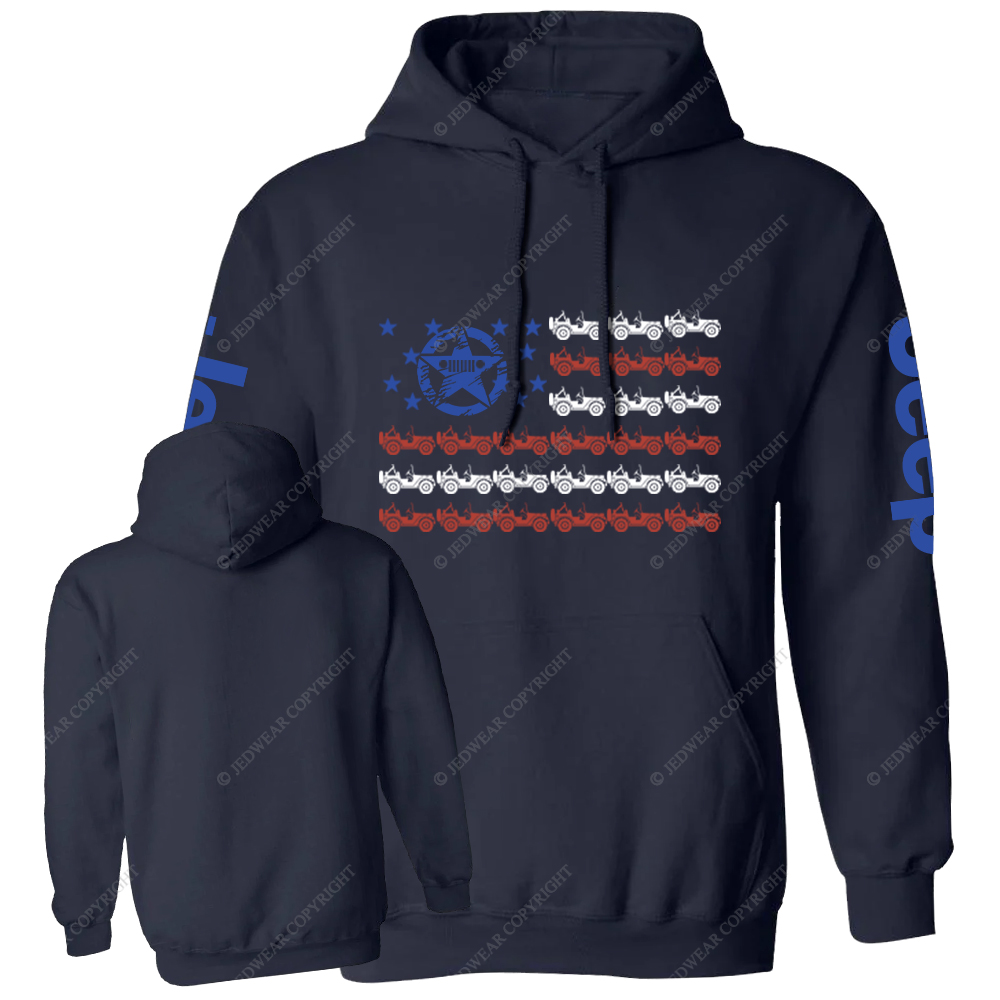American Flag Military Star Jp Casual Hoodie
