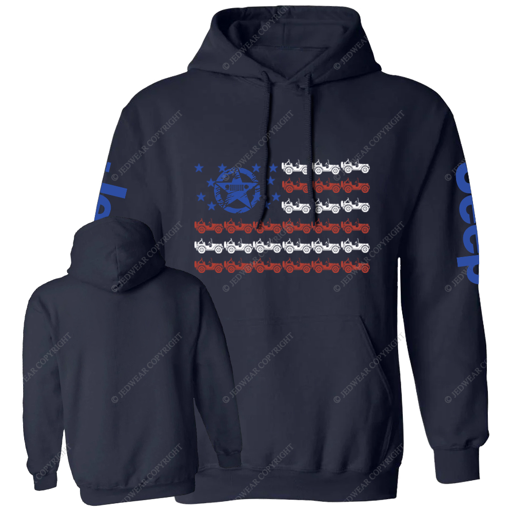 American Flag Military Star Jp Casual Hoodie