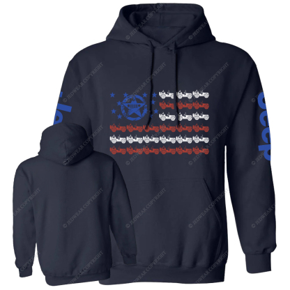 American Flag Military Star Jp Casual Hoodie