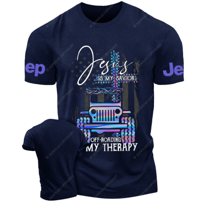 Jesus Is My Savior Off-Road My Therapy Jp T-Shirt