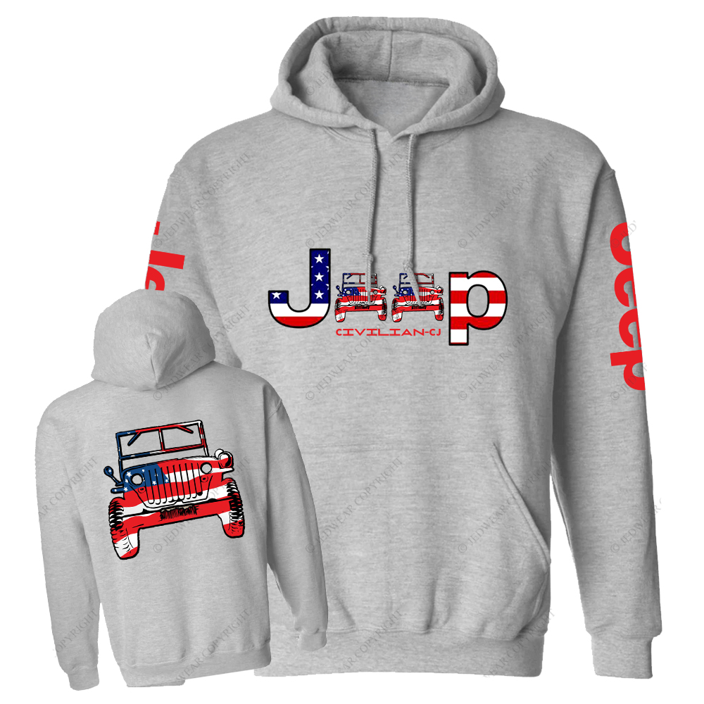America Flag Car Jp Casual Hoodie