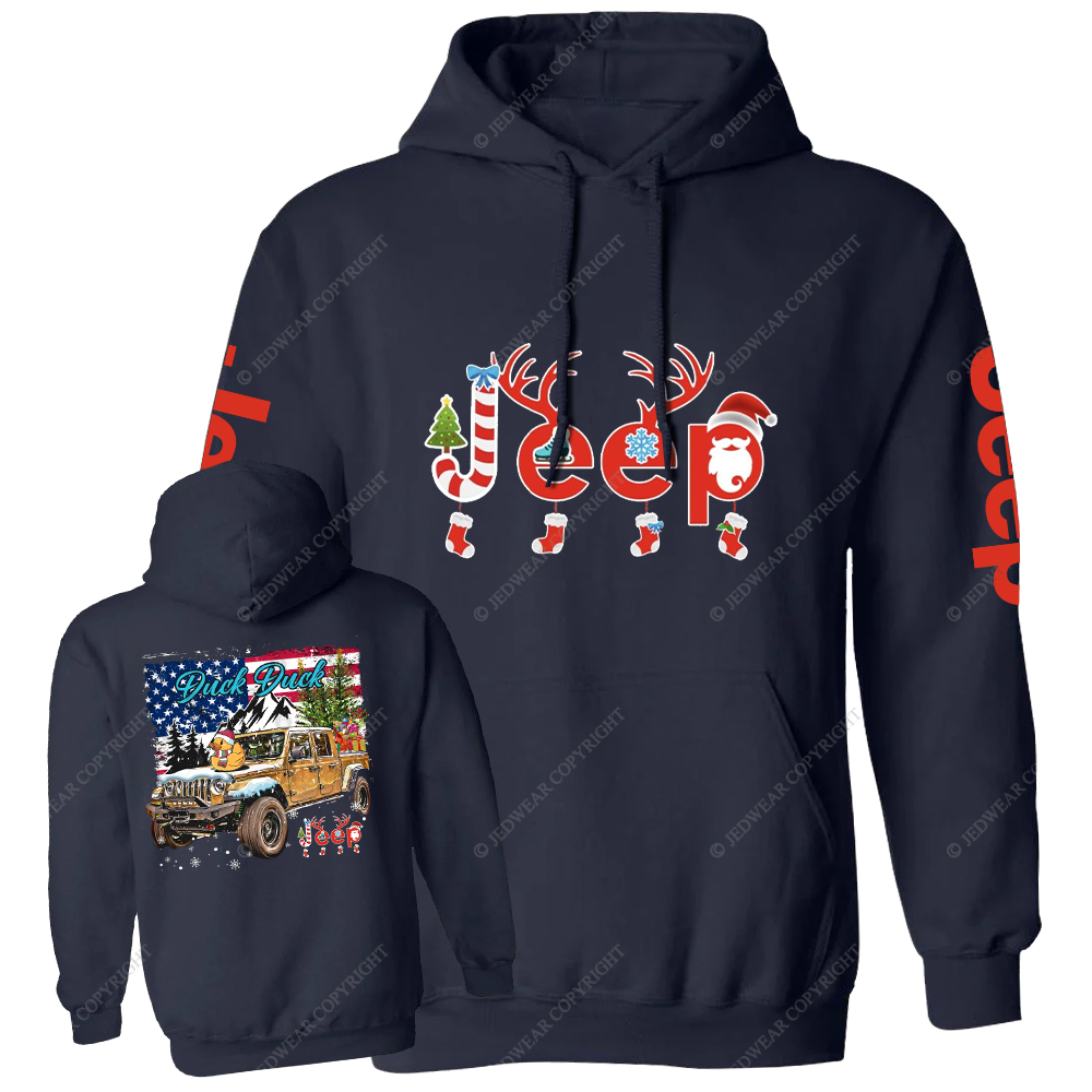 Christmas Elk Sleigh Jp Casual Hoodie