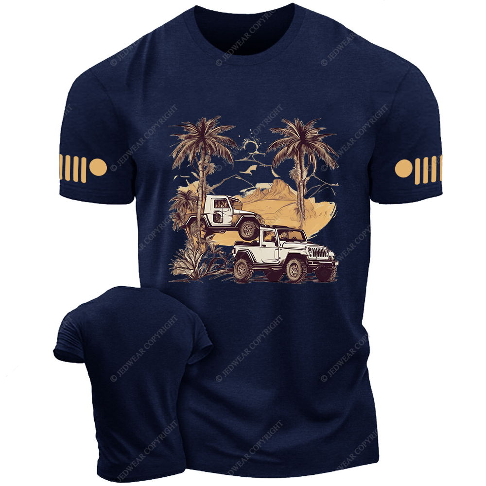 4x4 Off-Road Classic PalmTrees Jp T-Shirt