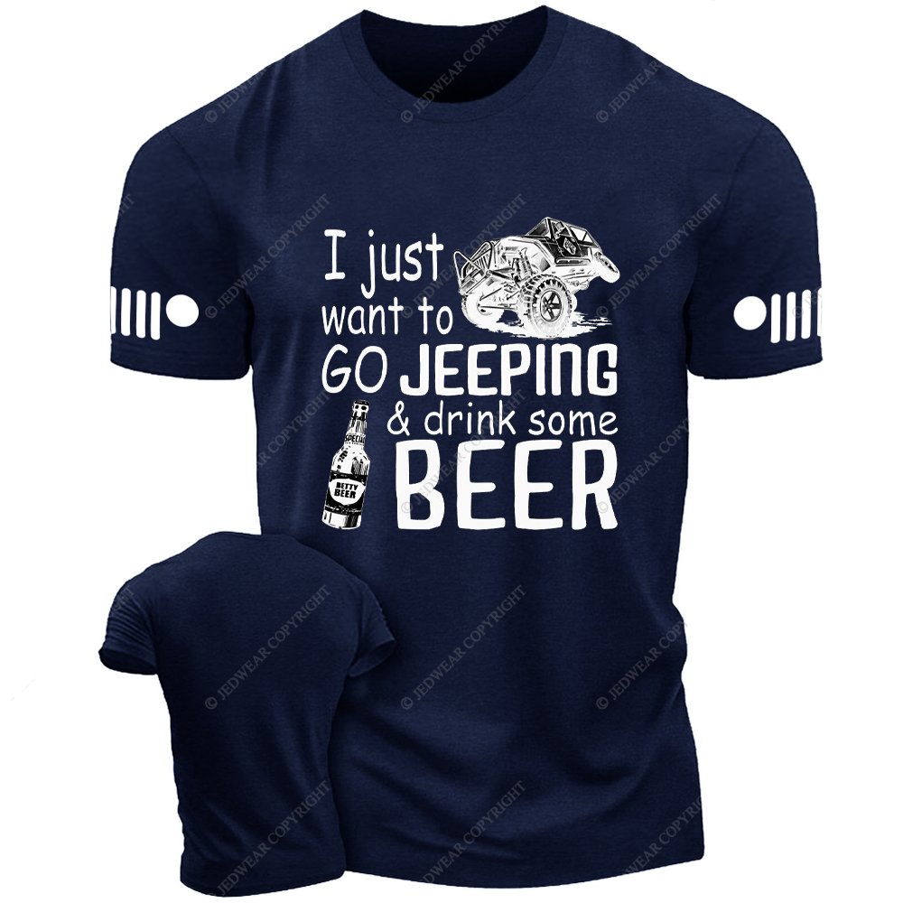 I Just Want To Go Drink Some Beer Jp T-Shirt