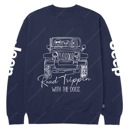 Road Tippin With The Dogs Jp Crew Neck Sweatshirt