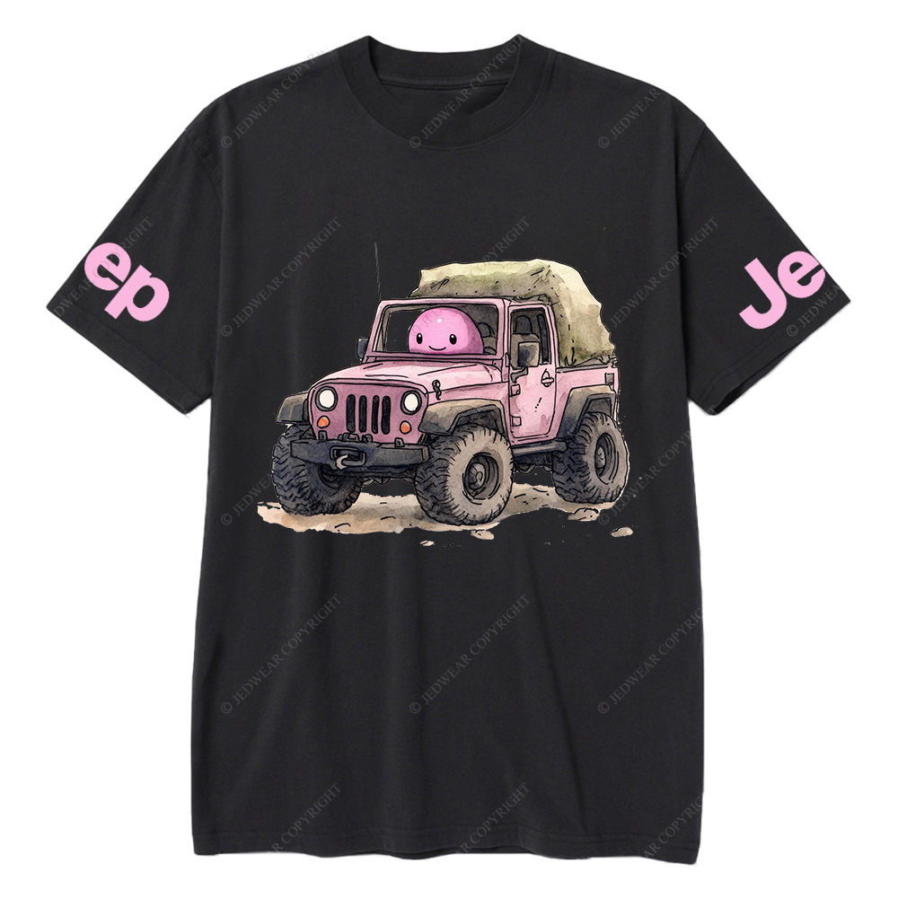 Cartoon Image Of A Pink With A Pink Piggy Bank Jp T-Shirt