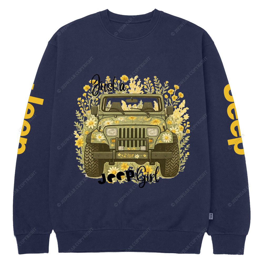 Wrangler YJ Just A Girl Jp Crew Neck Sweatshirt