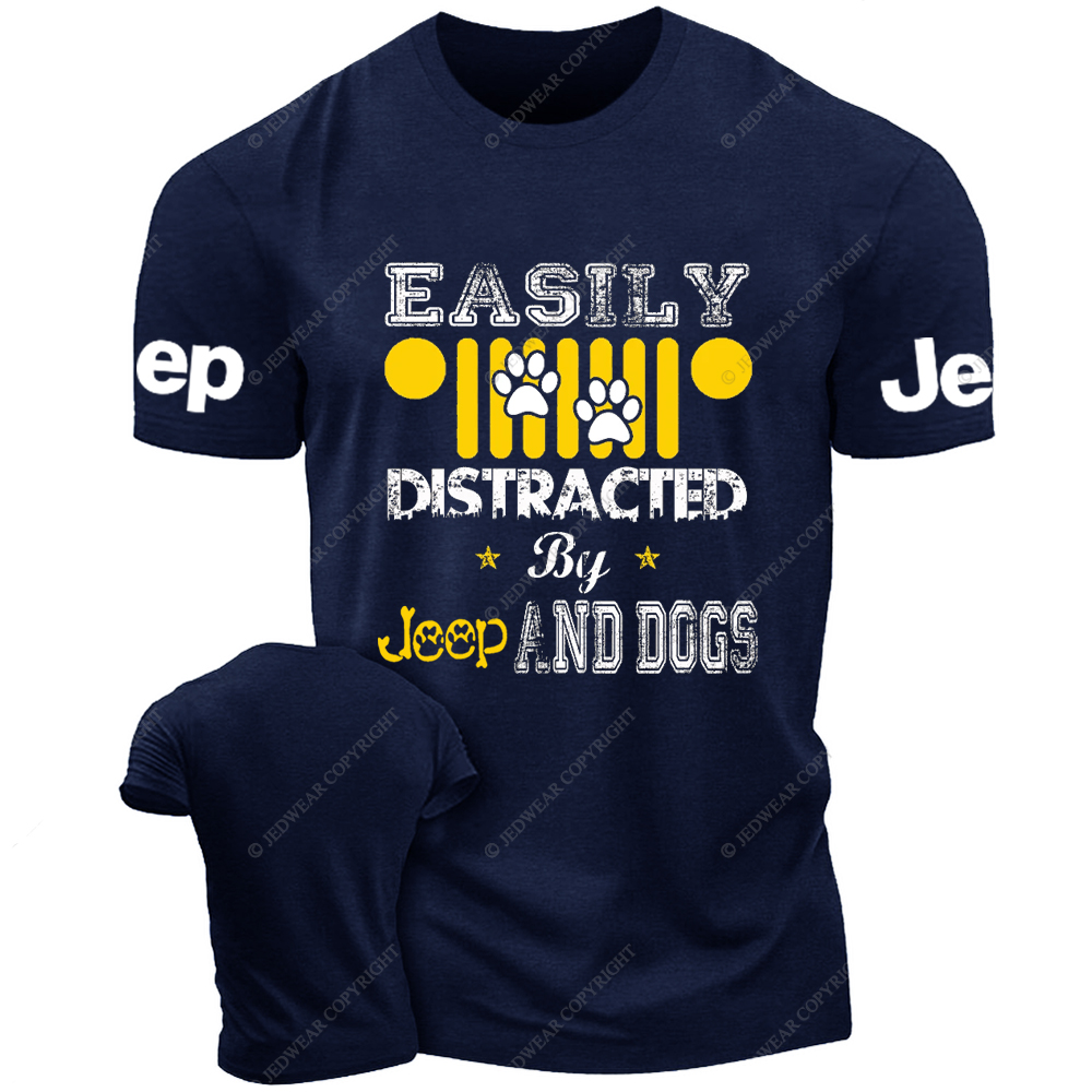 Easily Distracted By Car And Dogs Jp T-Shirt