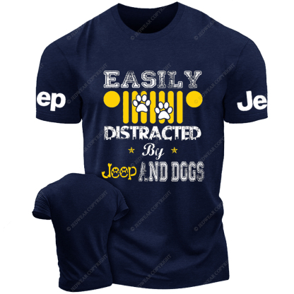 Easily Distracted By Car And Dogs Jp T-Shirt