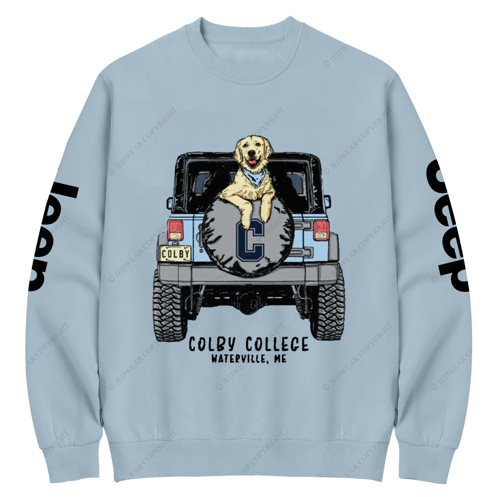 Colby College Waterville Me Jp Crew Neck Sweatshirt