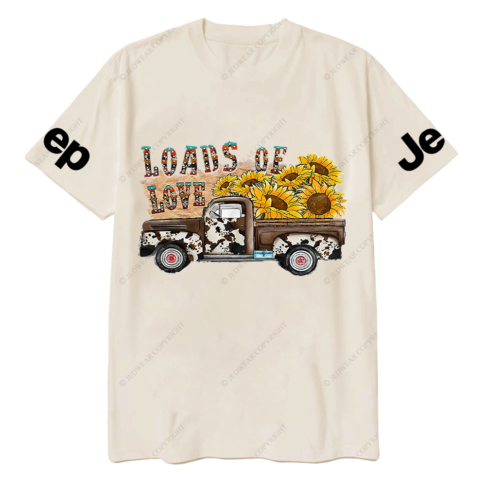Gladiator Truck Loads Of Love Sunflower Jp T-Shirt