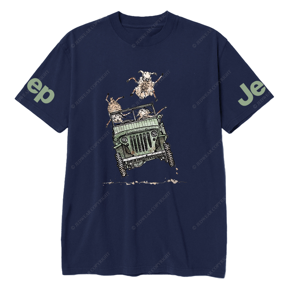 Green CJ With Sheep Jp T-Shirt