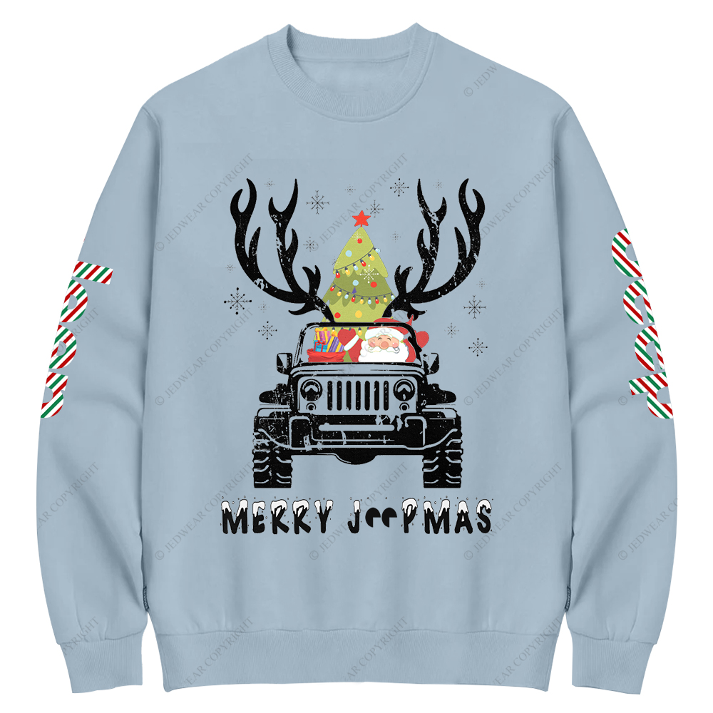 Merry Christmas Santa Claus Jp Crew Neck Sweatshirt