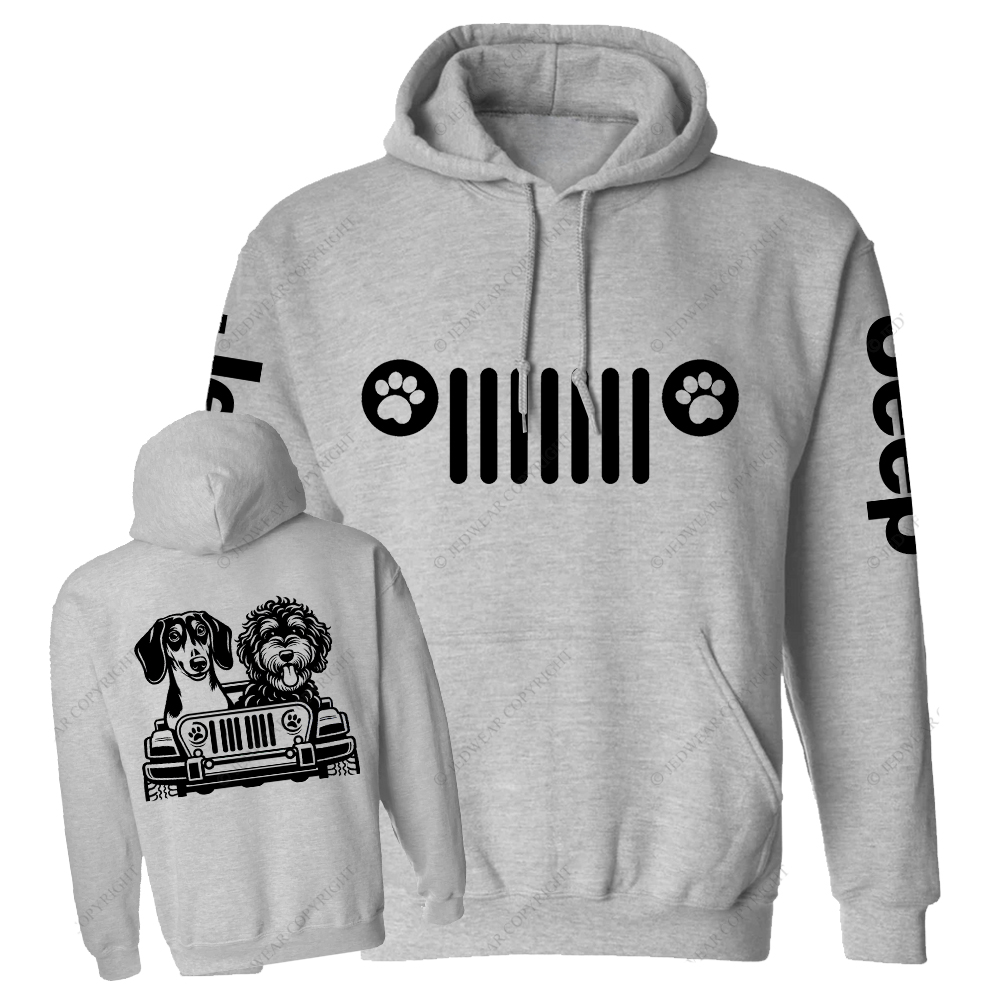 Pets Sitting In The Car Jp Casual Hoodie