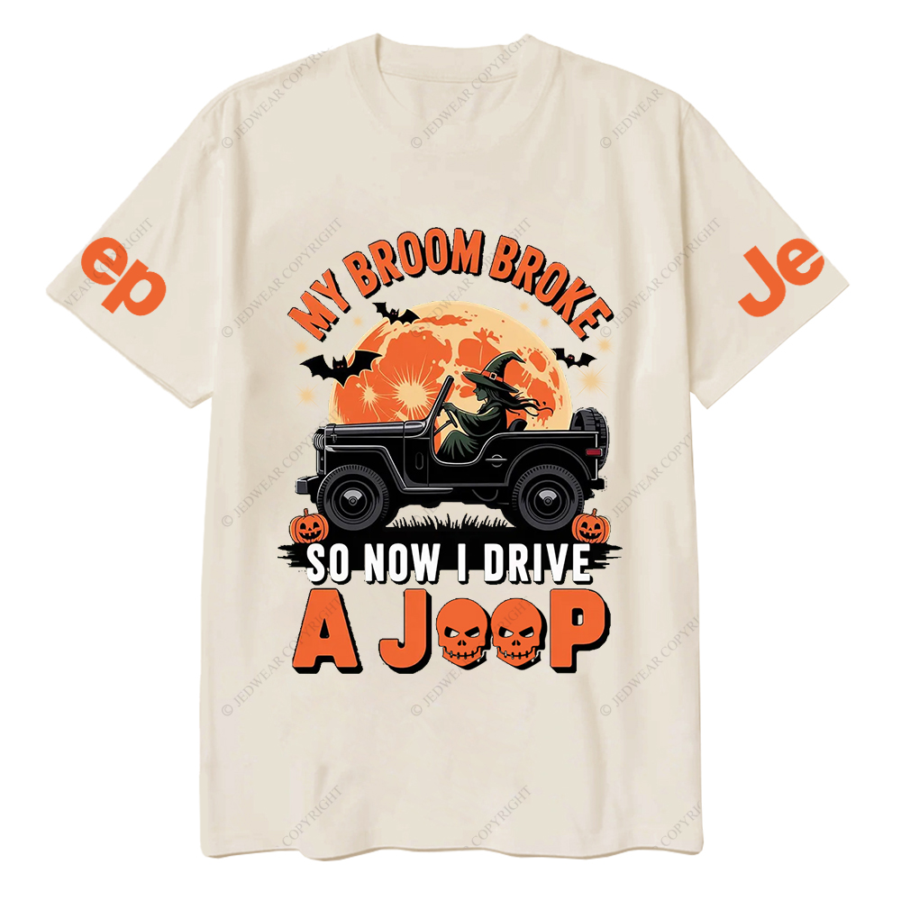 Halloween My Broom Broke So Now I Drive A Car T-Shirt
