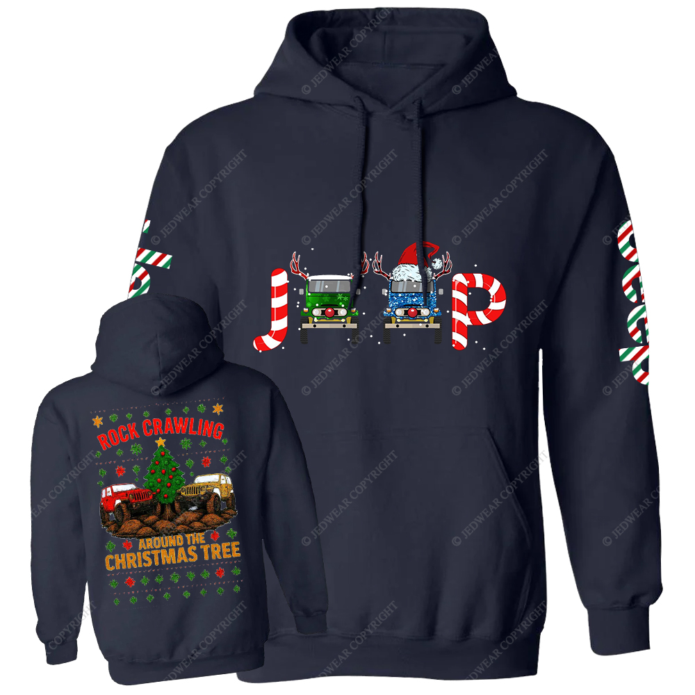 Rock Ceawling Around The Christmas Tree Jp Casual Hoodie