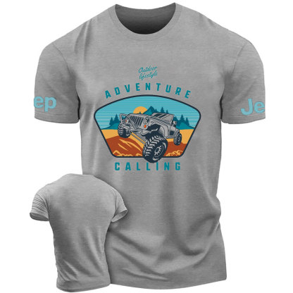 Adventure Calling Outdoor Lifestyle Cars Design T-Shirt