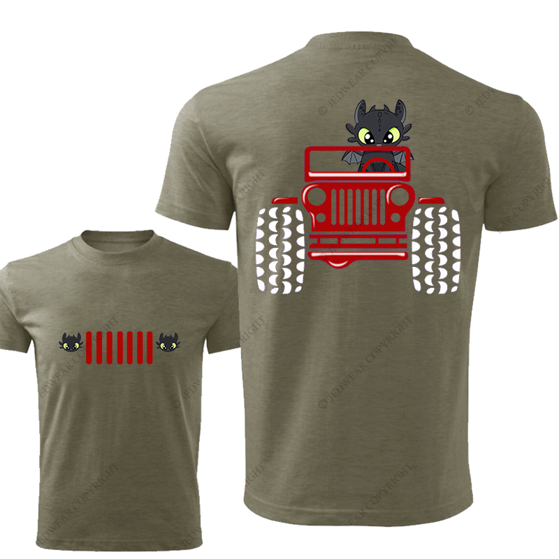 Halloween A Little Bat Is Driving A Car Jp T-Shirt