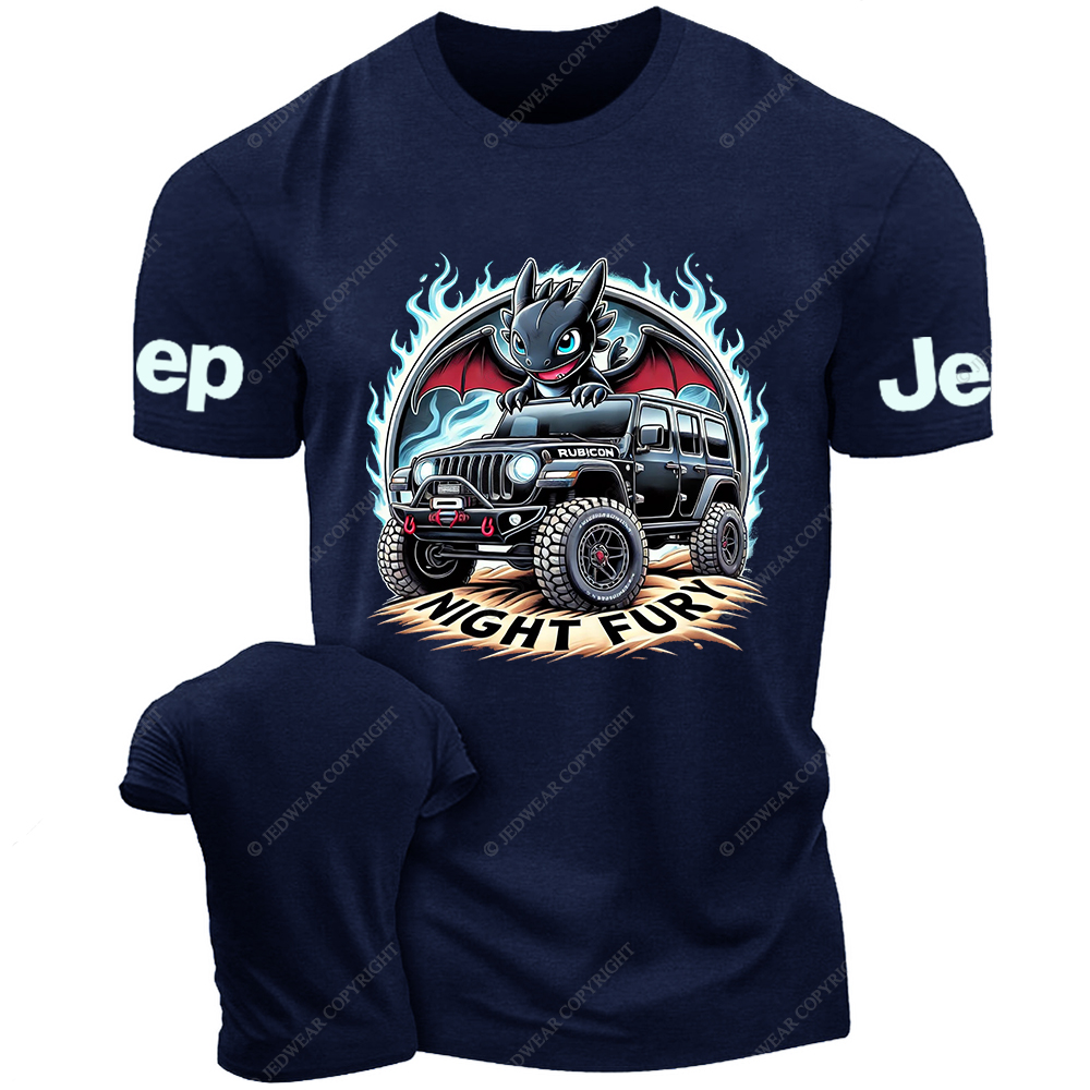 Night Fury Halloween A Little Bat Is Driving Rubicon Jp T-Shirt