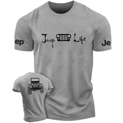 Jp Life Front And Rear Design  Hand Painted 4x4 JP T-Shirt