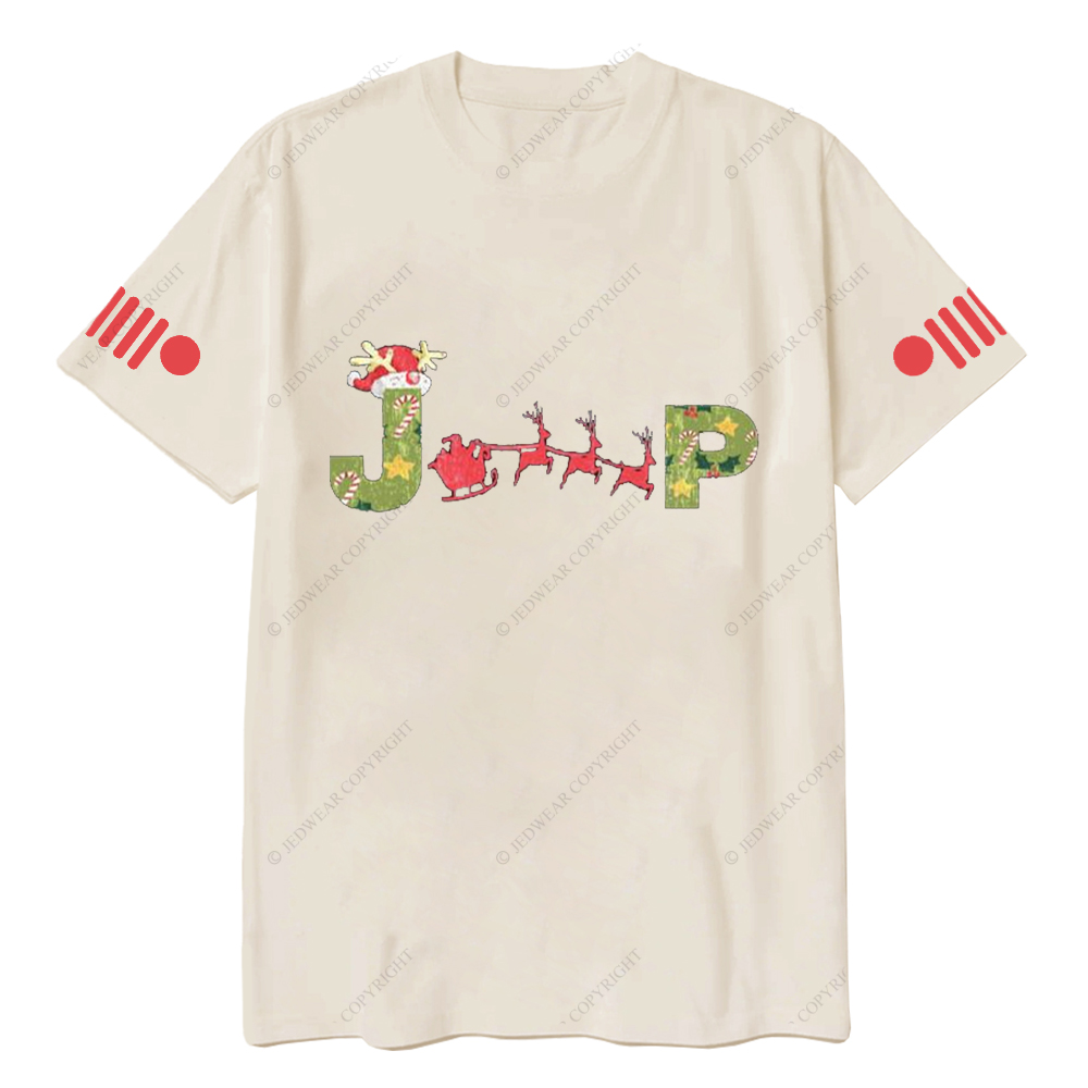 Merry Christmas Elk Sleigh Jp T-Shirt
