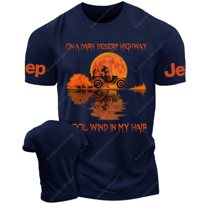 Halloween On A Dark Desert Highway Cool Wind In My Hair Witch Jp T-Shirt