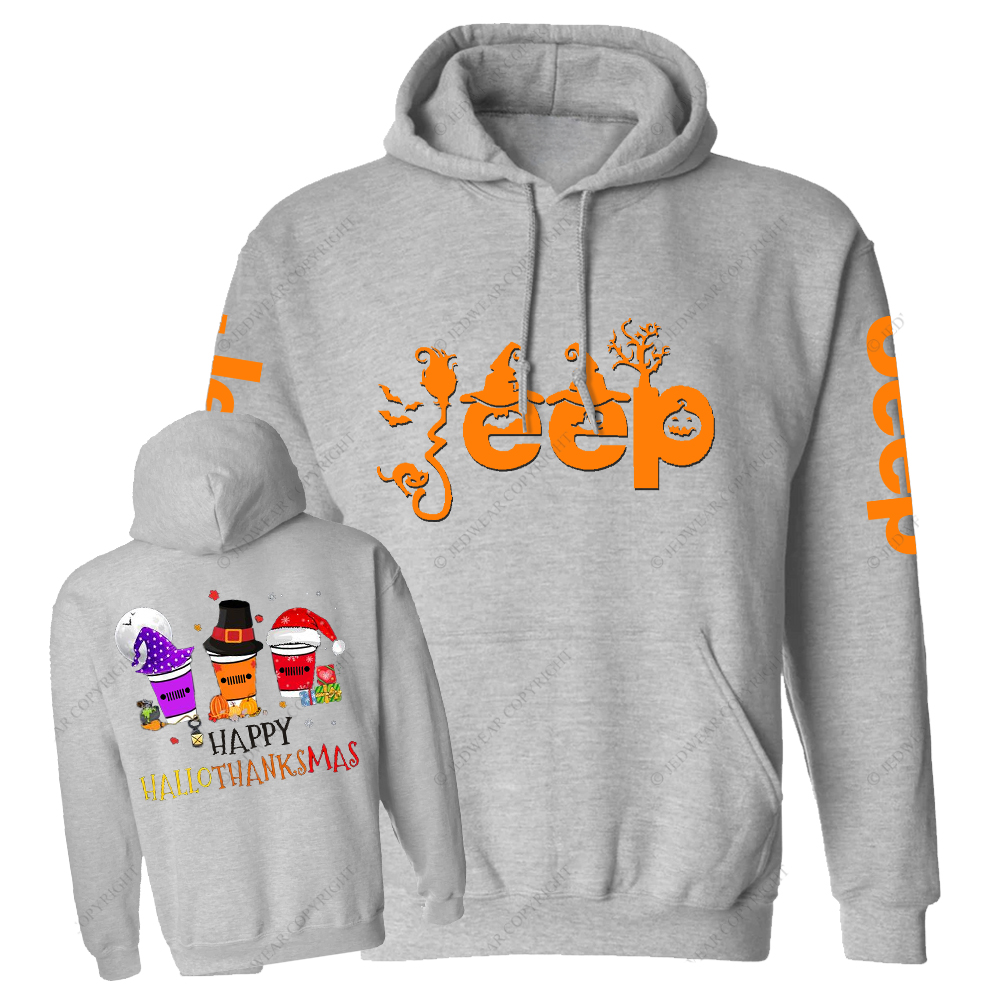 Funny Halloween Merry Christmas Happy Hallothanksmas Jp Casual Hoodie