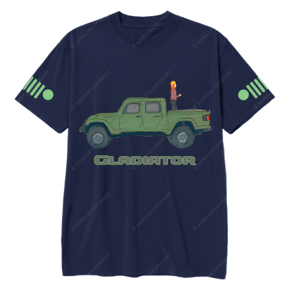 Gladiator Girl Colorful Hand-Painted Jp T-Shirt