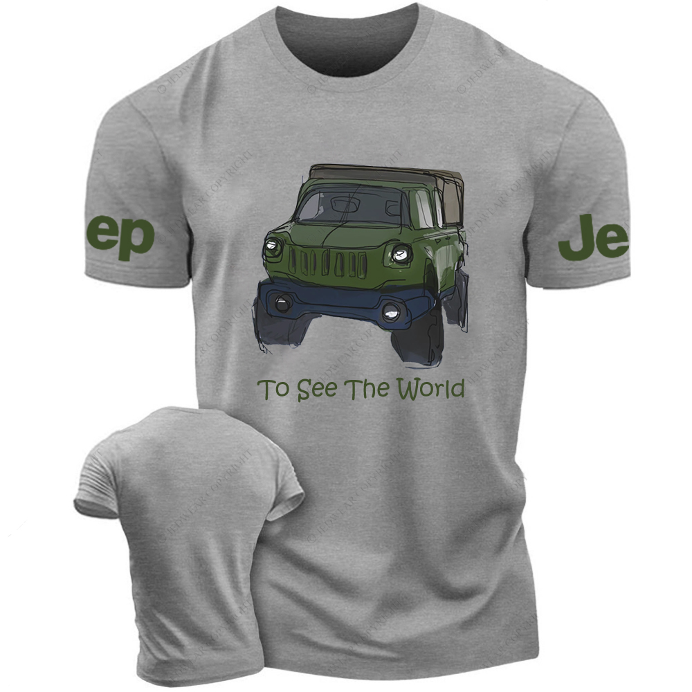 To See The World Colorful Hand-Painted Jp T-Shirt