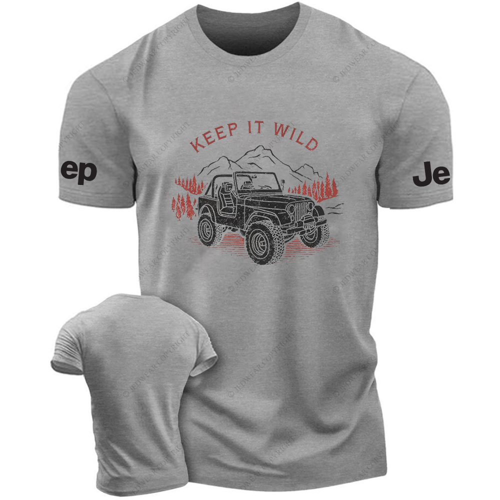 Keep It Wild Trees Mountains Water  Hand Painted  JP T-Shirt