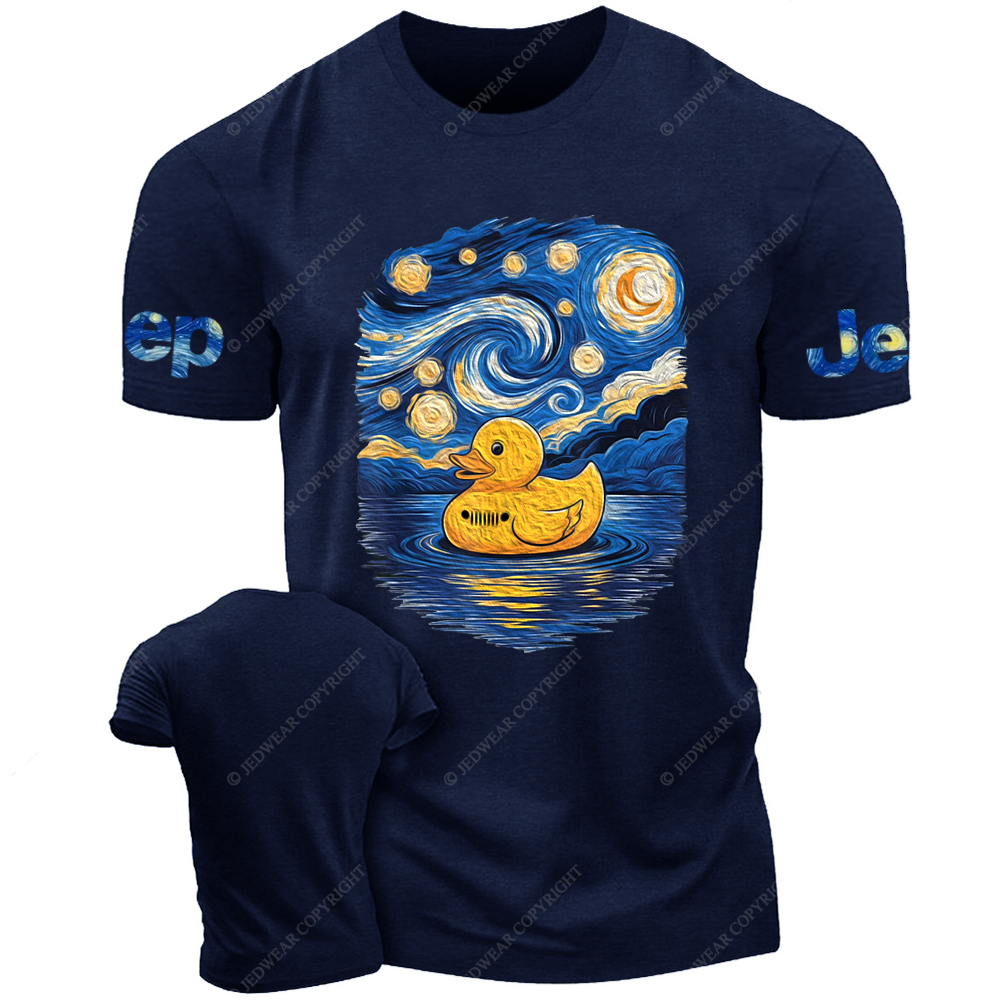 Starry Night Rubber Bath Duck Van Gogh Jp T-Shirt