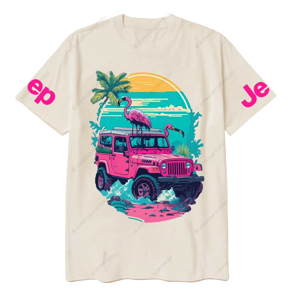 Pink Off-Road And Pink Swan On The Seashore Jp T-Shirt