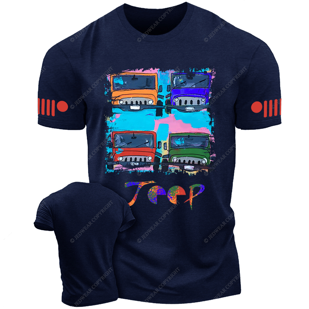 Off-Road Vehicle Colorful Painting Jp T-Shirt