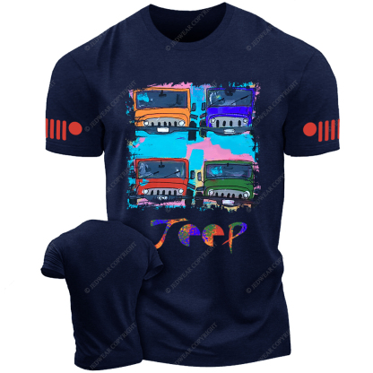 Off-Road Vehicle Colorful Painting Jp T-Shirt