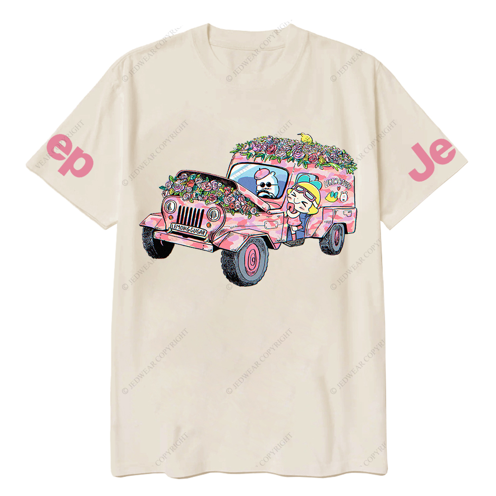 Lemon Sugar Cartoon Flower Funny Jp T-Shirt
