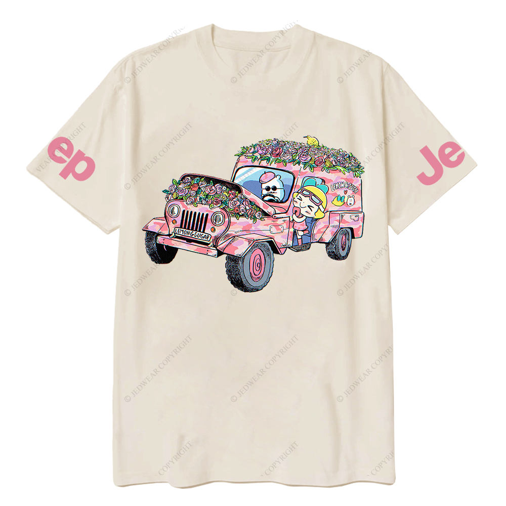 Lemon Sugar Cartoon Flower Funny Jp T-Shirt