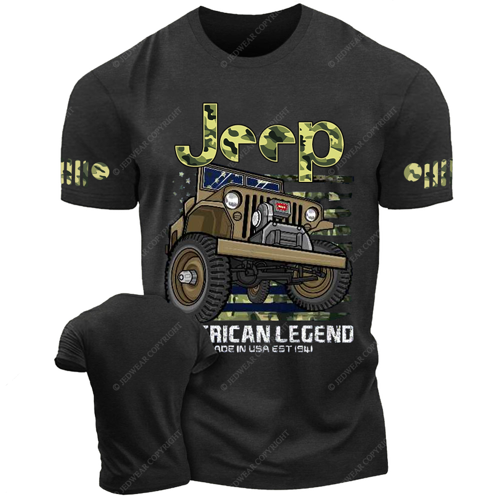 willys Four Wheel Drive CJ7 Wrangler Rubicon Army  Jp T-Shirt